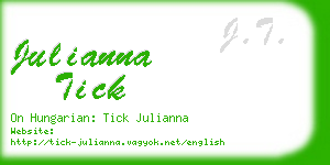 julianna tick business card